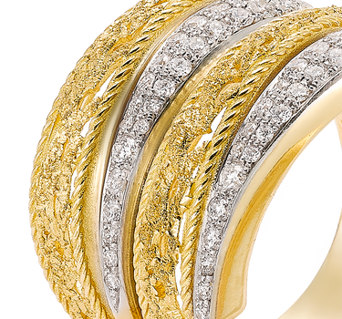 Sortija Marina Alhambra diamantes, oro