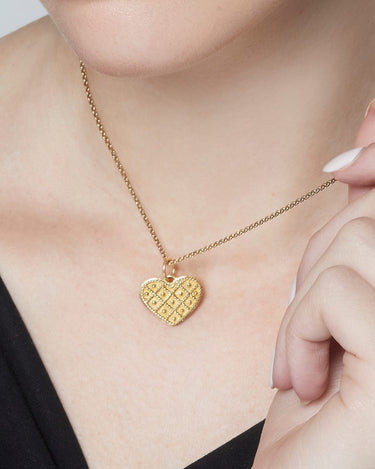 Colgante Tambor Corazón oro