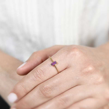 Anillo Life amatista, oro