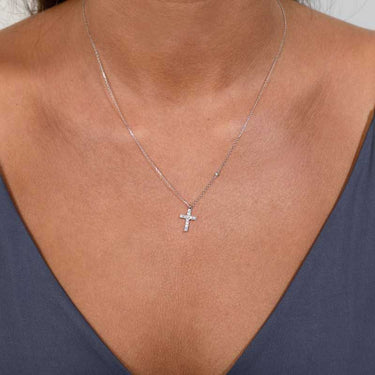 Colgante Dolce diamantes, oro blanco