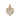 Colgante Nazarí corazón pequeño diamantes, oro bicolor