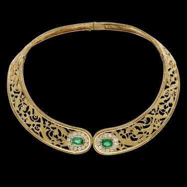 Collar Generalife, esmeraldas y diamantes