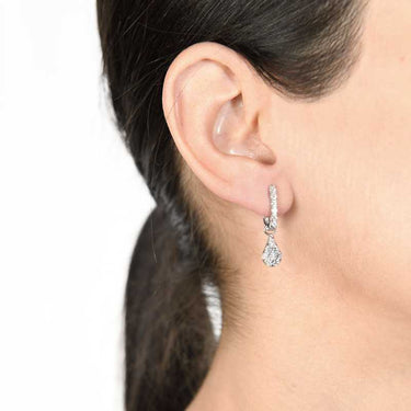 Criollas Shine diamantes, oro blanco
