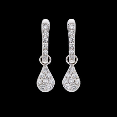 Criollas Shine diamantes, oro blanco