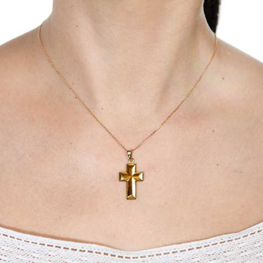 Cruz Faith 16 x 11 mm, oro