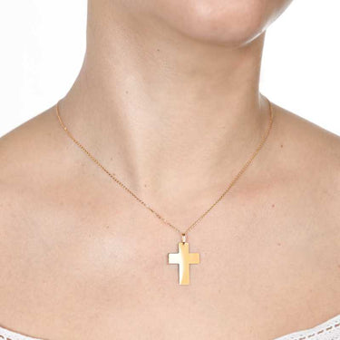 Cruz Square 22 x 16 mm, oro