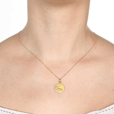 Medalla Niño Jesús 14 mm, oro
