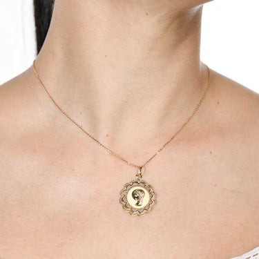 Medalla Virgen ondas 23 mm, oro