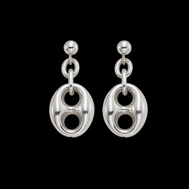 Pendientes Bagur plata