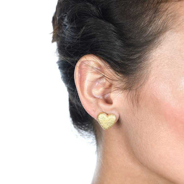 Pendientes Beat, plata dorada