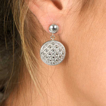 Pendientes Beatrice, plata