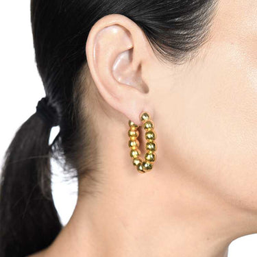 Pendientes Calder, plata dorada