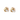 Pendientes Castellana oro tricolor, 9mm
