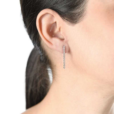 Pendientes Gaia oro blanco y diamantes