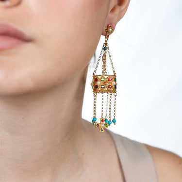 Pendientes Guadamur, plata dorada
