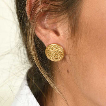 Pendientes Jimena, plata dorada