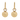 Pendientes Jump, oro