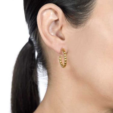 Pendientes La Coupole mini, plata dorada