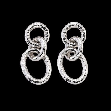 Pendientes Links, plata