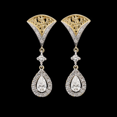 Pendientes Medina diamantes, oro