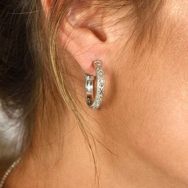 Pendientes Mencía M, plata