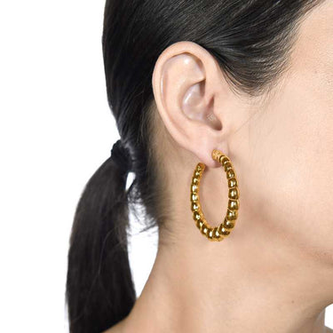 Pendientes Miró, plata dorada