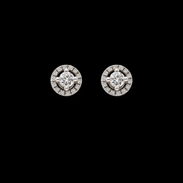 Pendientes Olimpo oro blanco y diamantes