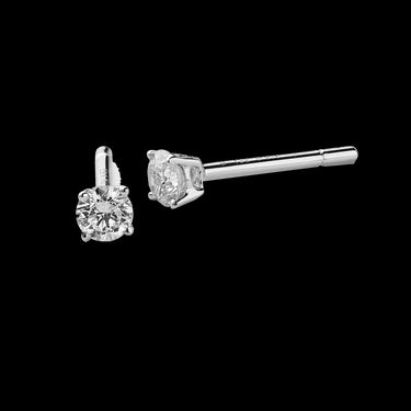 Pendientes oro blanco y diamantes 0.30Ct