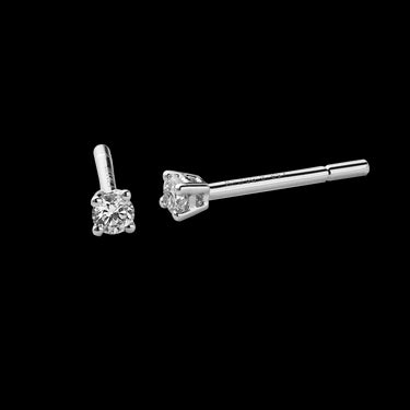 Pendientes oro y diamantes 0.10 Ct