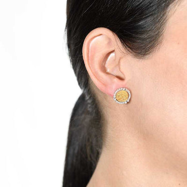 Pendientes Petra diamantes, oro