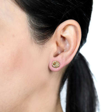 Pendientes Rosales oro, 8mm