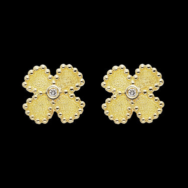 Pendientes Rumba Mini oro y diamantes