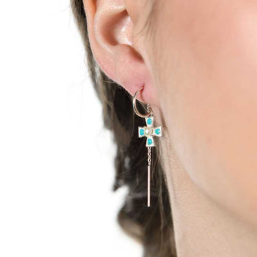 Pendientes Sagrario, plata