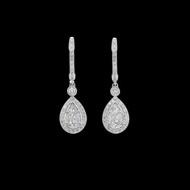 Pendientes Sweet Pear diamantes, oro