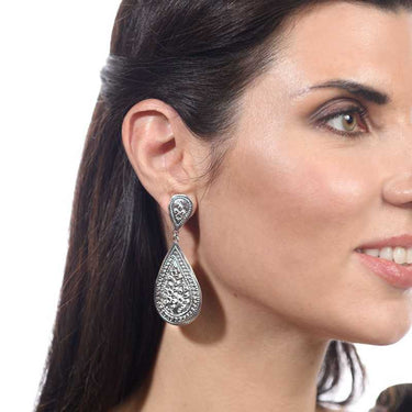 Pendientes Traviata Gota, plata