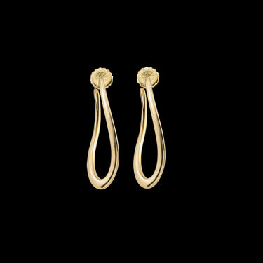 Pendientes Twist, plata dorada