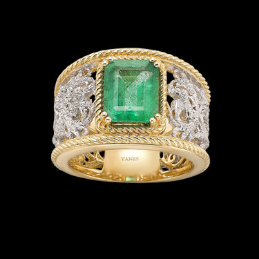 Cordoba emerald ring, gold