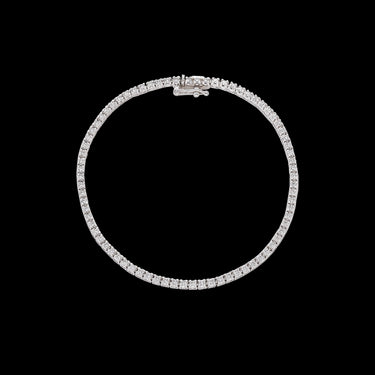 Pulsera Classic diamantes 2qts., oro blanco