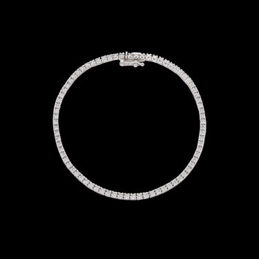 Pulsera Classic diamantes 1qts., oro blanco