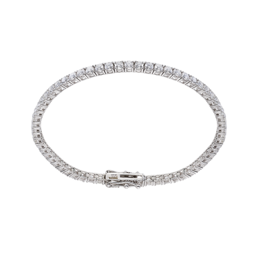 Pulsera Lady diamantes, oro blanco