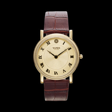 Claudio gold steel watch